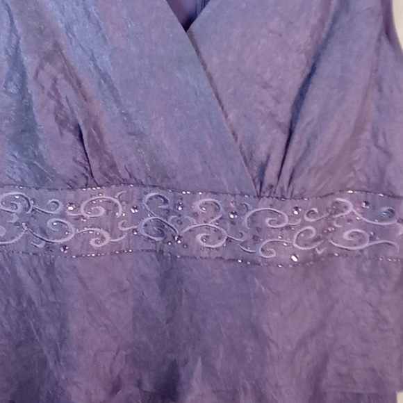 R &M Richard's lavender formal beaded dress size 18 - Picture 3 of 7